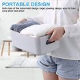 thumbnail image 3 of Juego de 3 cestas de almacenamiento de plástico con asas - Cajas de almacenamiento pequeñas y ligeras - Ideales para baño, cocina, guardería, cosméticos, cajones, estantes, 3 of 5