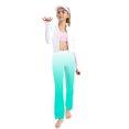 thumbnail image 3 of Juslio Girls Pants Casual Unisex Child Toddler KidsCute Sweet Elasticity Straight High Waist Yoga Mint Green, 3 of 9