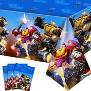 Transformers Birthday Party Supplies, 3Pcs Transformers Tablecloths - Suitable for Boys Transformers Party Decorations, Transformers Birthday Party Decorations etc. Transformers Themed Party Supplies
