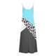thumbnail image 5 of ICHUANYI Clearance Women Fashion Sling V-neck Sleeveless Stripe Printing Slim Beach Long Dress(Light Blue, XL) ICHUANYI WER2023081112536, 5 of 5