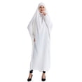 thumbnail image 4 of Gamivast Women Islamic Prayer Gown Full Cover Muslim Abaya Long Sleeve Loose Fit Dubai Kaftan Modest Hooded Robe Islamic Prayer Clothing Hijab Wear, 4 of 7