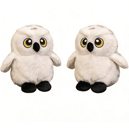 5in 2-Pack White Owl Plush Toys for Kids & Adults Soft Stuffed Snowy Owl Animal Dolls Cute Decorative Plushies