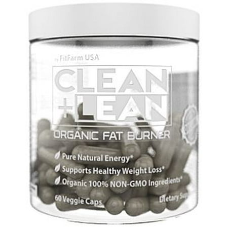 Fit Stick Weight Loss CLEAN + LEAN -ORGANIC FAT BURNER by FitFarm USA - Worlds First Organic Fat Burner Supports Healthy Weight Loss with 100% Organic Non-Gmo Ingredients! Gluten Free & Vegan 60 Caps-