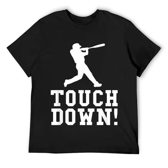 Funny Touchdown Baseball Football Sports Gift Mens T-Shirt Black S