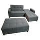 thumbnail image 3 of Sofa Cama King Size Tapatios Muebles Tela Oslo Oxford con Portavasos 3 Posiciones, 3 of 7