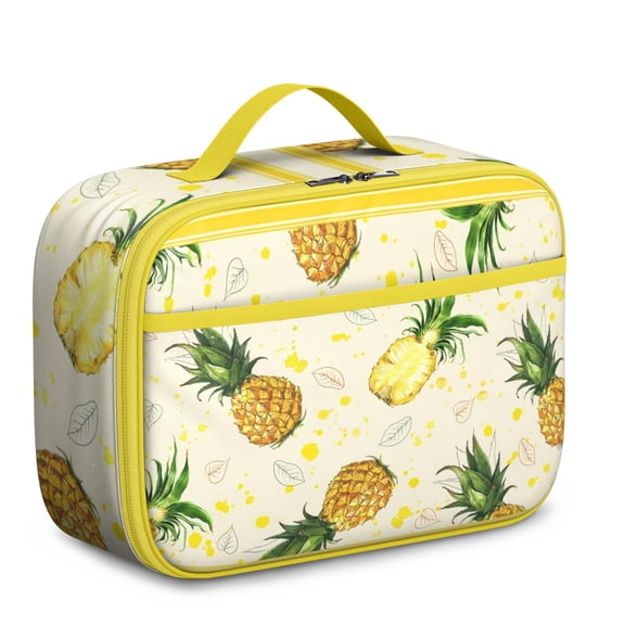 Summer Fruit Print Insulated Lunch Tote - Lightweight, Leakproof & Portable for School & Work