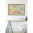 thumbnail image 6 of The Wizard Of Oz - Map Wall Poster, 22.375" x 34", Framed, 6 of 6