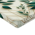 thumbnail image 2 of Ambesonne Eucalyptus Leaves Fitted Sheet, Autumn Blooms, Twin Size, Dark Teal Amber Ivory, 2 of 3