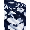 thumbnail image 6 of jinghuiyue Womens Floral Print Tiered Midi Skirts High Waist Flowy Ruffle A-Line Casual Summer Skirt M, 6 of 7