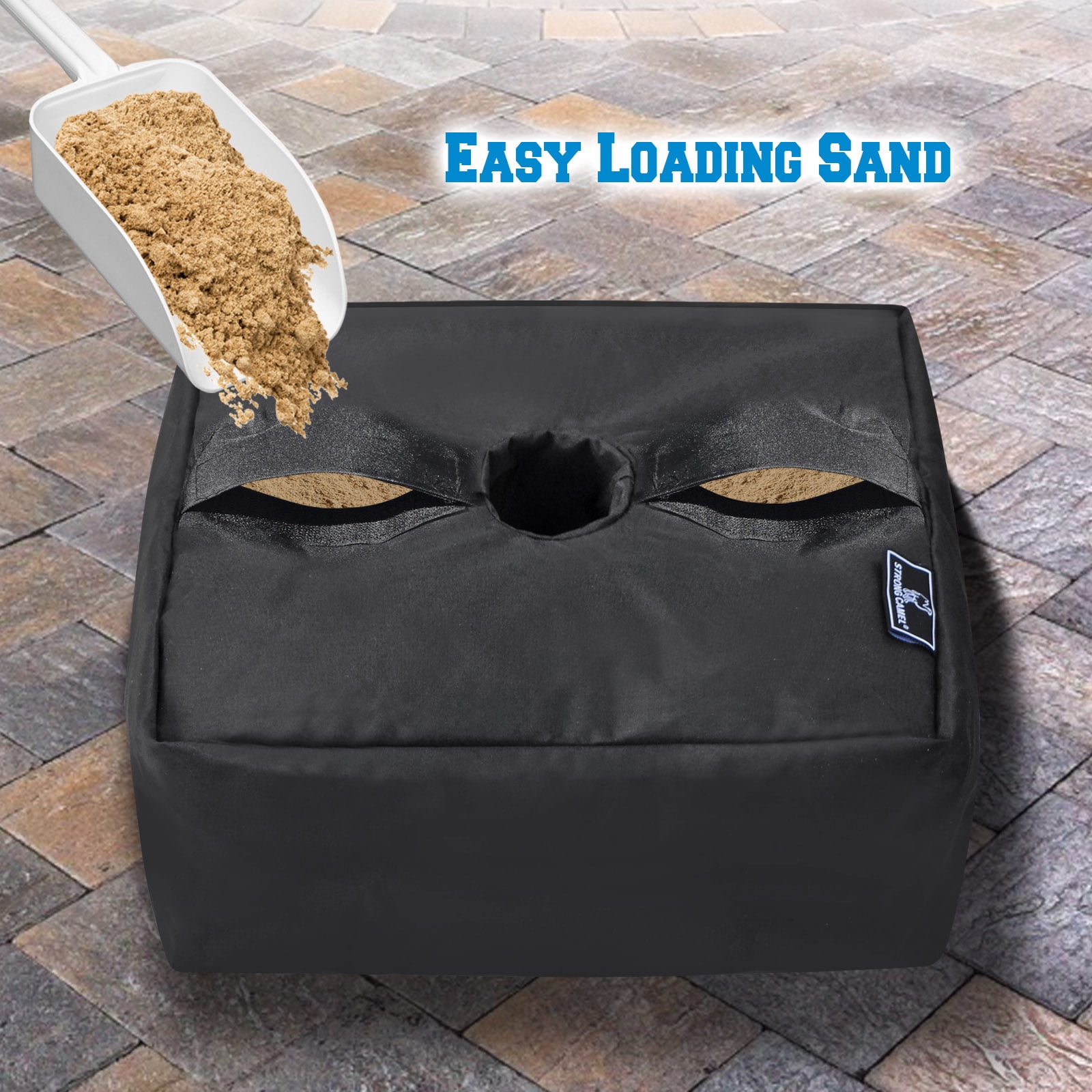 Sunrise 14.6"x14.6" Square Sand Umbrella Base Weight Bag, Up to 80 lbs sands, Secure for Outdoor Patio, Offset and Cantilever Umbrellas, Heavy Duty