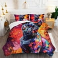 thumbnail image 5 of 3 Pieces Duvet Cover Set-Abstract 3D Black Panther- 3D Print Bedding 1 Duvet Cover 2 Pillowcases Natural Animals Comforter Set Soft Breathable for Boys Girls Children Duvet Set B53ANI20, 5 of 6