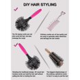 thumbnail image 5 of 360-degree Round Styling Hair Brush With 3d Bomb Curl Technology Suitable For Wet And Dry Hair Detangling And Blow Drying, 5 of 5