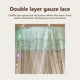 thumbnail image 5 of Capota de cama de mosquitera para niñas | Malla de poliéster transparente redonda Princess Dome | Se adapta a dos camas individuales, cunas, adultos | Decoración elegante del dormitorio | Verde, 5 of 7