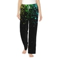thumbnail image 2 of Lsque Night Rainbow Sparkles Print Women's Pajama Pants, Lounge Pant - Comfortable Home Wear,Elastic Waistband, Stylish Design-Medium, 2 of 9