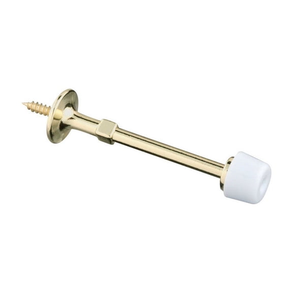 NATIONAL MFG/SPECTRUM BRANDS HHI N830-101 830101 Rigid Door Stop, 3-Inch, Polished Brass