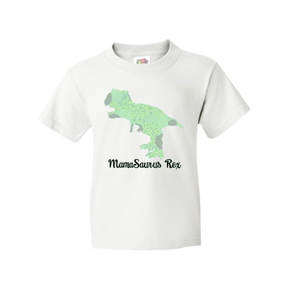 Inktastic Mamasaurus Rex in Green Youth T-Shirt