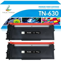 True Image Compatible Toner Cartridge for Brother TN-630 TN630 TN 630 HL-L2300D/L2305W/L2320D DCP-L2500D/L2520DW MFC-L2700DW/L2707DW/L2720DW Printer Ink (Black 2-Pack)