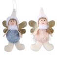 thumbnail image 1 of Decoración navideña, adornos colgantes para árbol de muñecas de ángel, manualidades navideñas, decoraciones de elfos, 1 of 5