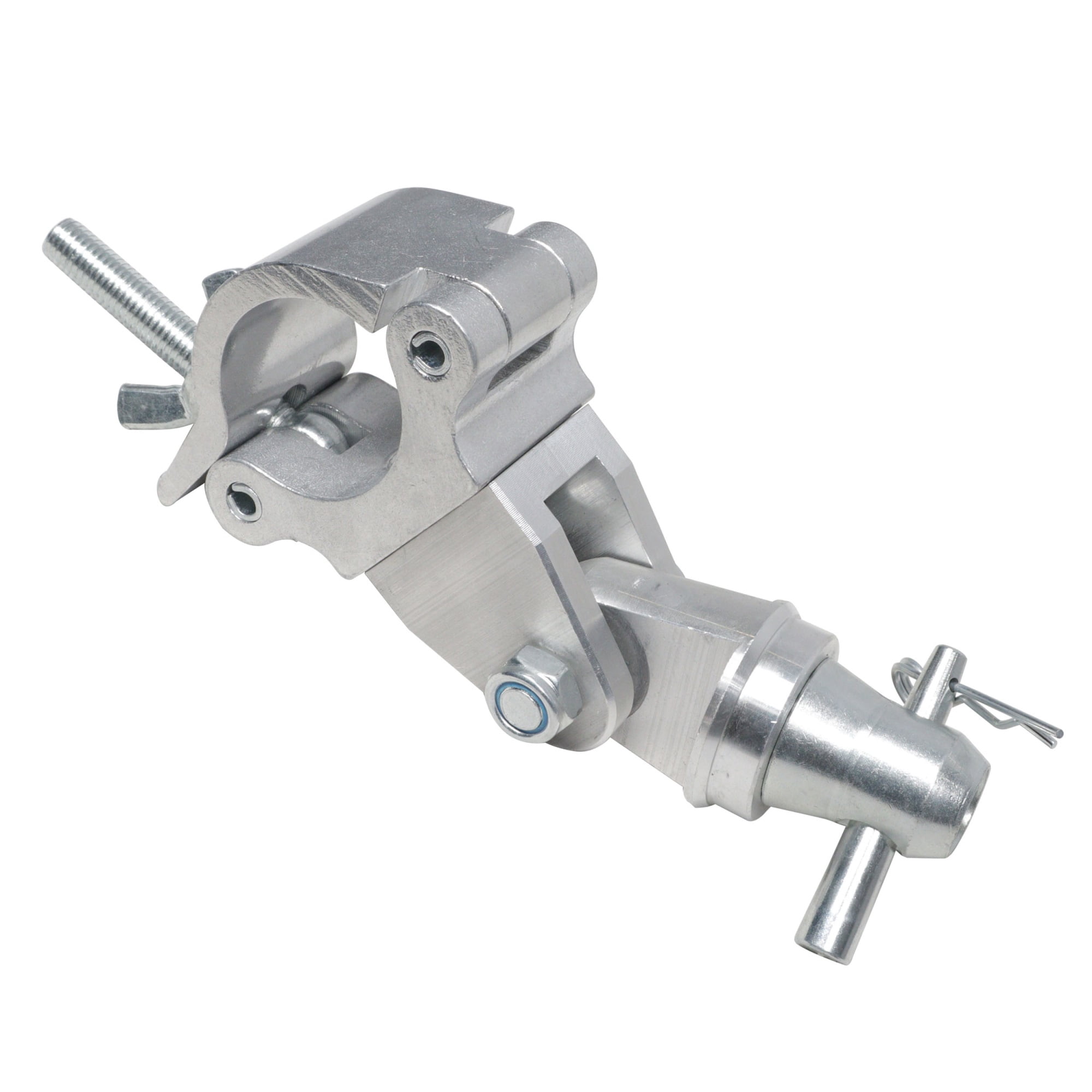 ProX T-CH17 Pro Clamp with 360-Degree Rotating and 180-Degree Hinge with Half Coupler Pin and Safety Clip