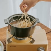 Neoflam 7 YARN Ceramic Casserole Pot | 1.4qt, Matte Gray Color | Oven Safe, Dishwasher Safe | Made in Korea