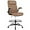 Brown, variant on Misolant Drafting Chair, Tall Office Chair for Standing Desk, Standing Chair with Adjustable Height and Flip-up Armrest, Leather Drafting Chair, High Office Chair for Counter Height Desk
