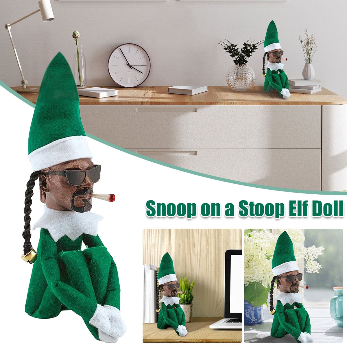Sitting Elf Christmas Toy on the shelf Naughty Boy Elf 