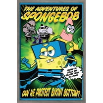 Nickelodeon Spongebob - Funny Wall Poster, 14.725" x 22.375", Framed