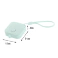 thumbnail image 4 of Cinta métrica retráctil mini suave, 3 unidades, transparente, marcada en verde claro 5 piezas, 4 of 8