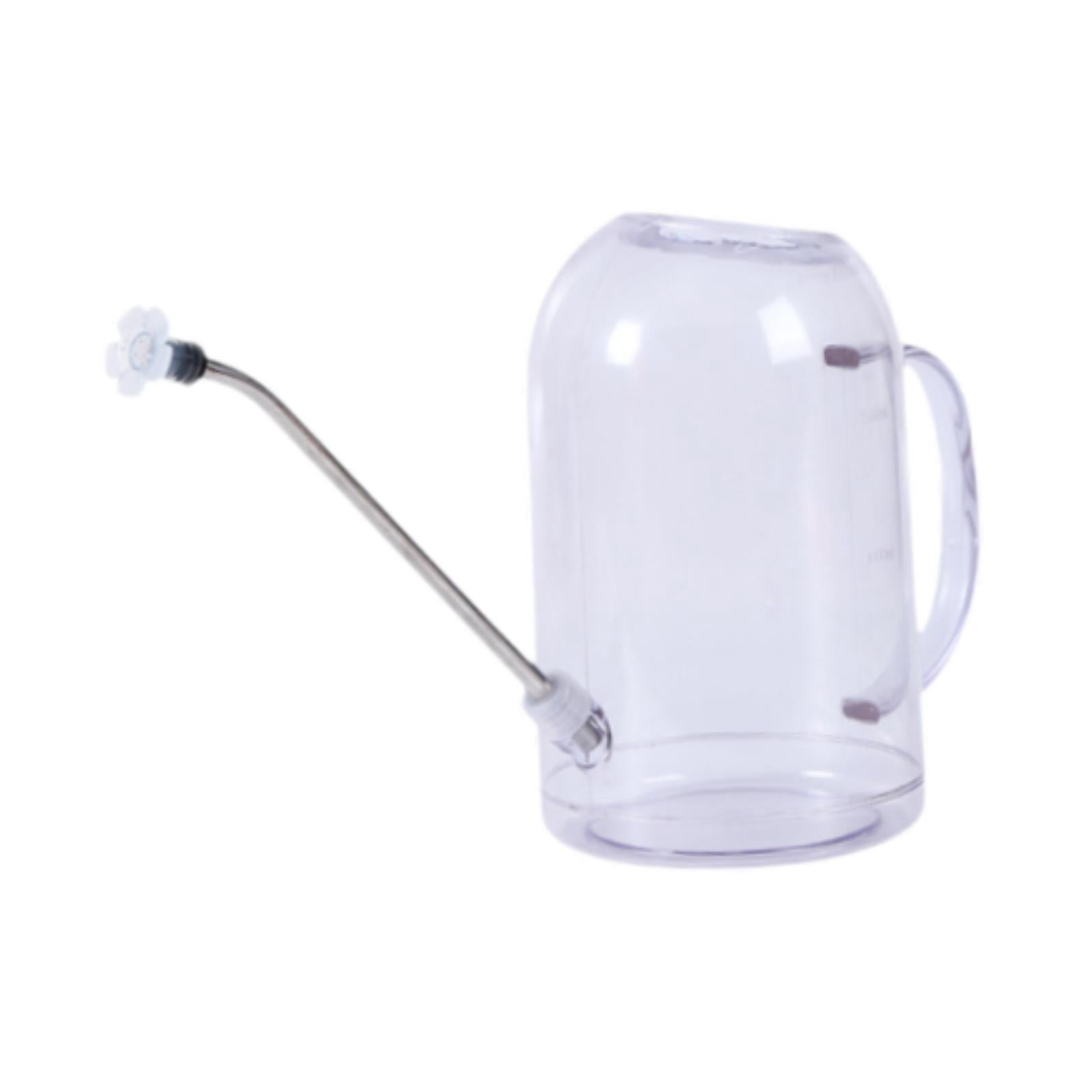 Bothyi 2.0 Liters Watering Can with Long Nozzle Lightweight Versatile Garden Kettle Clear