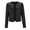 Black, variant on Women's Casual Jackets 2025 Women Casual Fashion Sequin Sequins Sparkling Cardigan Jacket