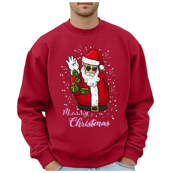 Long Sleeve Shirts for Men Winter Man Daily Fashion Trend Casual Jacket Coat For Any Occasion Sock Lightweight Sweater Men Sweat Suit Mens Long Sleeve Shirt Sweatshirt 2xl Mens Polyester Hooded Red M