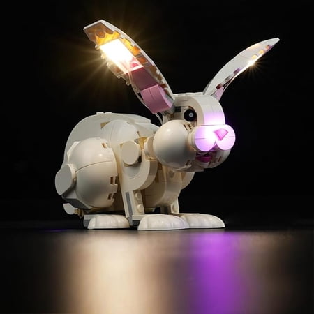 LED Lighting Kit for Lego Creator 3 in 1 White Rabbit, LED Light Compatible with Lego 31133 Building Block Models (Not Include Lego Set)