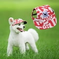 thumbnail image 2 of OutmaxHome Dog Baseball Cap Peaked Cap Pet Sun Hats with Ear Holes Sport Hat for Small Medium Doggies Puppies Cats Visor Hat Girls Boys, 2 of 4