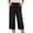 Black, variant on Outfmvch Flowy Pants Flowy Pants for Women Petite High Waist Drawstring Loose Flowy Pants Capri Pants with Lace Side Cotton Linen Pants Palazzo Pants Women High Waisted Wide Leg Blue 1 S-2XL