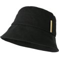 thumbnail image 4 of CoCopeaunts Plain Bucket Hat Women Classic Solid Sun Cap Sun Protection Travel Beach Fisherman Hat Casual All-Match Daily Wear, 4 of 8