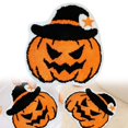 thumbnail image 1 of HUASHENG Gothic Bat Pumpkin Mat Halloween Bathroom Rug Non Water Absorbent Shower Rug For Bathroom Kitchen Porch Holiday Decor, 1 of 4
