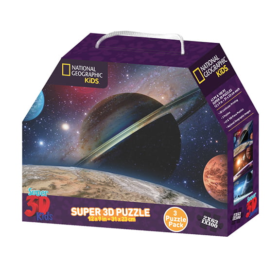 National Geographic Kids Space Earth & Moon 150pc Super 3D Effect Puzzle 
