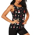 thumbnail image 2 of Balery Christmas Tree and Gold Socks Camiseta sin mangas estampada ligera para mujer, tops de entrenamiento sin mangas, camisetas de yoga transpirables de secado rápido.-X-Large, 2 of 7