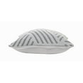 thumbnail image 6 of Ox Bay Stylish Striped Geometric Throw Pillow, Gray / White, 20 in. Square, Count per Pack 1, 6 of 8