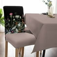 thumbnail image 5 of Dining Chair Covers Set of 4 Watercolor Flower Pink Flowers Black Background Country Stretch Parsons Chair Slipcovers Removable Washable Chair Cover Protector for Kitchen Dining Room Hotel, 5 of 5