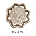 thumbnail image 3 of Bomd Cotton Rope Trivet Octagon Hot Pad Heat Resistant Pot Macrame Table Mat, Woven Macrame Table Mat Protects Surfaces for Holiday Kitchen And Dining Table Decor,7In,Brown, 3 of 6