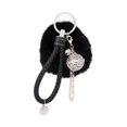 thumbnail image 1 of Minnieouse Llavero con pompón de felpa, tirador de tarjeta de crédito fácil de usar, regalo de estilo moderno, fácil Ropa, zapatos y accesorios Miscelánea Negro, 1 of 6