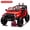 Red + Polypropylene + 100 - 149 Lbs, variant on 24V Kids Ride On Electric Car W/Parents Control,Seat width 20in,2WD,Rear suspension,Trunk storage,Portable pull rod,Light&Searchlight,Bluetooth,USB,Provide a speed of 2.5-4MPH for Kids Aged 3-8.