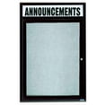 thumbnail image 4 of Aarco Products DCC4836RHB 36 in. W x 48 in. H Enclosed Aluminum Bulletin Board with Heater - Blue, 4 of 7