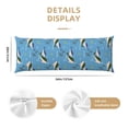 thumbnail image 2 of KLL Ultra Soft Microfiber Body Pillow Cover/Pillowcases 20"x54" with Hidden Zipper Closure-Dolphin Lovers, 2 of 5
