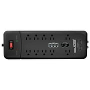 Digital Energy 15-ft Heavy Duty 10-Outlet Surge Protector Power Strip, Black