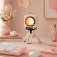 thumbnail image 5 of Searchlight Desktop Fan 5000mAh Rechargeable, 11 Lighting Modes USB Portable Desk Fan with Stepless Speed Control & Adjustable Angle, Quiet Personal Cooling Fan for Office Home Study, 5 of 7