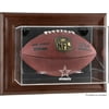 Dallas Cowboys Brown Framed Wall Mounted Logo Football Case
