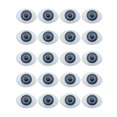 thumbnail image 4 of de 20 piezas de ojos simulados de muñeca de 0,6 pulgadas x 0,8 pulgadas Gris Macarena Globos oculares de simulación, 4 of 8