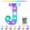 10*, variant on JilgTeok Colorful LED Marquee Letter Lights With Remote – Party Bar Letters With Lights Decorations for The Home - Multicolor